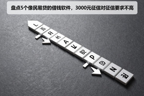 盘点5个像民易贷的借钱软件,3000元借款对征信要求不高