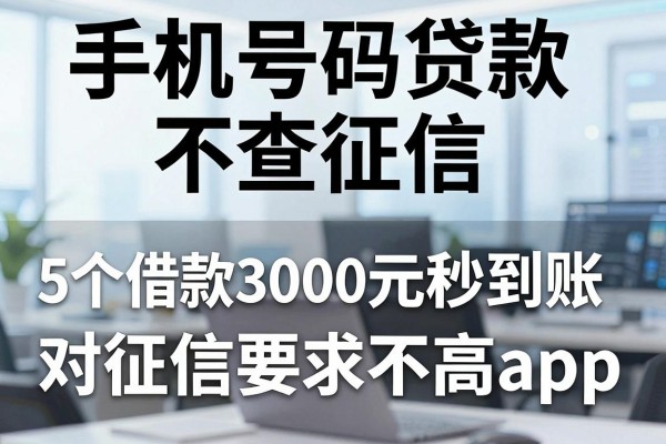 手机号码贷款不查征信,清点这5个借款3000元秒到账对征信要求不高app