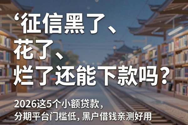 征信黑了、花了、烂了还能下款吗?2026这5个小额贷款分期平台门槛低,黑户借钱亲测好用!