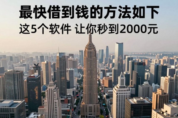 最快借到钱的方法如下,这5个软件让你秒到2000元