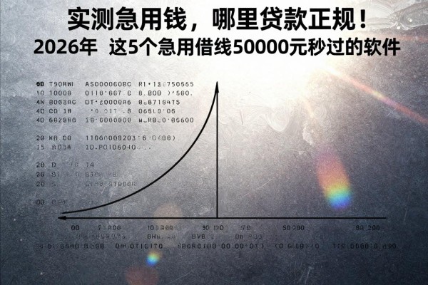 实测急用钱,哪里贷款正规!2026年探寻这5个急用借钱50000元秒过的软件
