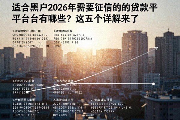适合黑户2026年需要征信的贷款平台有哪些?这五个详解来了