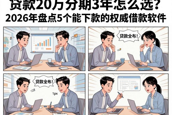 贷款20万分期3年怎么选?2026年盘点5个能下款的权威借款软件