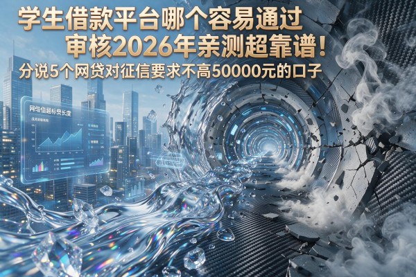 学生借款平台哪个容易通过审核2026年亲测超靠谱！分说5个网贷对征信要求不高50000元的口子