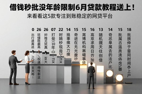 借钱秒批没年龄限制6月贷款教程送上!来看看这5款专注到账稳定性的网贷平台