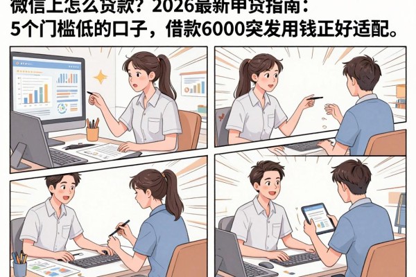微信上怎么贷款?2026最新申贷指南:5个门槛低的口子,借款6000突发用钱正好适配