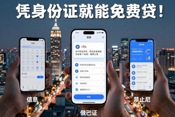 这5个手机借钱不看征信,凭身份证就能免费贷!