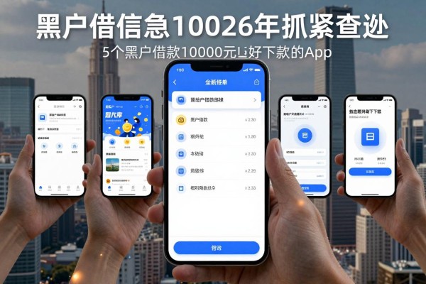 黑户借钱应急10002026年抓紧查阅!叙述5个黑户借款1000元好下款的app