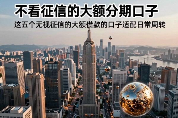 不看征信的大额分期口子,这五个无视征信的大额借款的口子适配日常周转