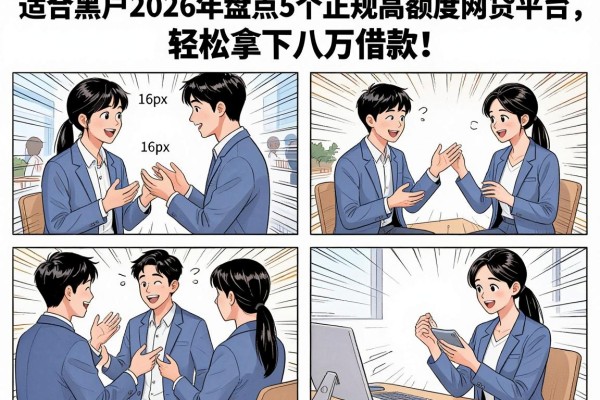 适合黑户2026年盘点5个正规高额度网贷平台,轻松拿下八万借款