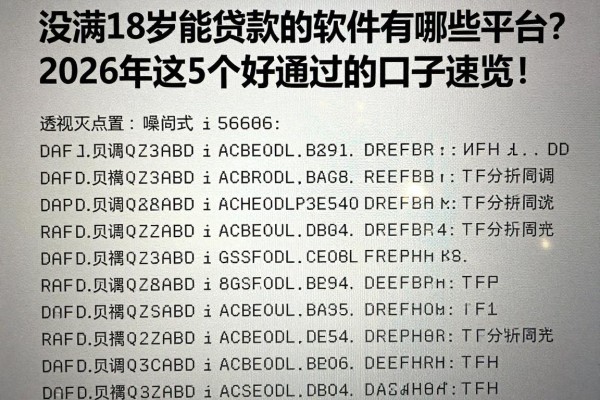 没满18岁能贷款的软件有哪些平台?2026年这5个好通过的口子速览!