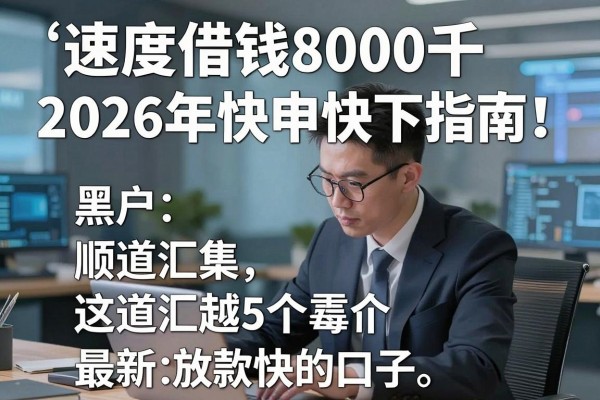 速度借钱8000千黑户2026年快申快下指南!顺道汇集这5个最新放款快的口子