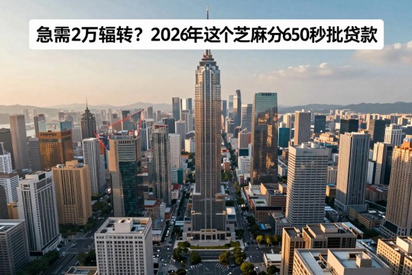 急需2万周转?2026年这5个芝麻分650秒批贷款,教你网上快速借到钱