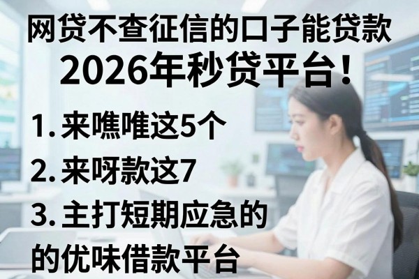 网贷不查征信的口子能贷款2026年秒贷平台!来瞧瞧这5个主打短期应急的优质借款平台