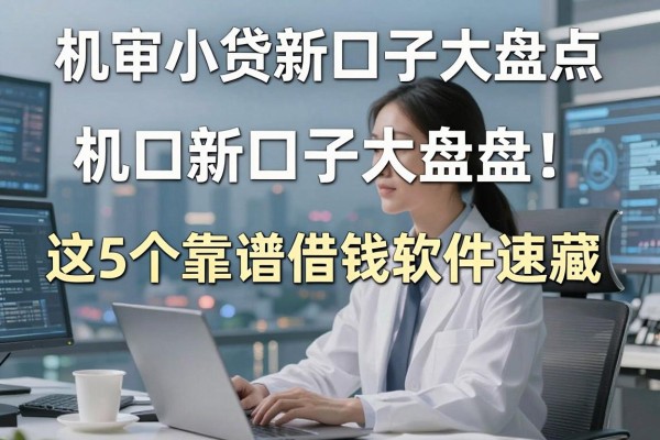 机审小贷新口子大盘点，这5个靠谱借钱软件速藏！