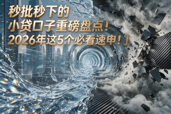 秒批秒下的小贷口子重磅盘点!2026年这5个必看速申!