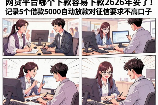 网贷平台哪个下款容易下款2026年妥了!记录5个借款5000自动放款对征信要求不高口子