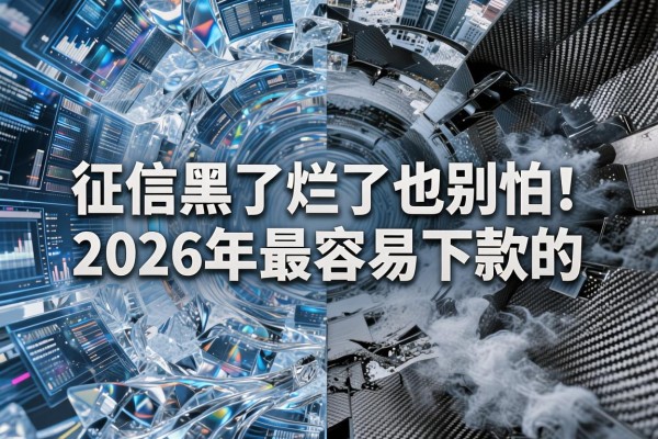 征信黑了烂了也别怕!2026年最容易下款的网贷软件速看这5个