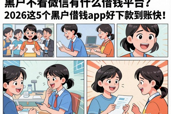 黑户不看微信有什么借钱平台?2026这5个黑户借钱app好下款到账快!