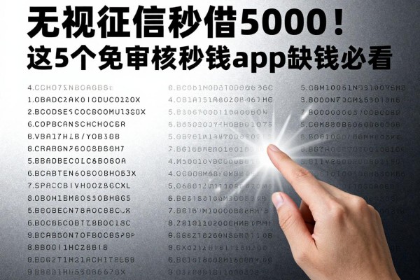 无视征信秒借5000！这5个免审核秒借钱app，缺钱必看