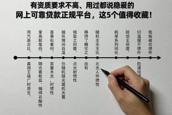有资质要求不高、用过都说稳妥的网上可靠贷款正规平台,这5个值得收藏!