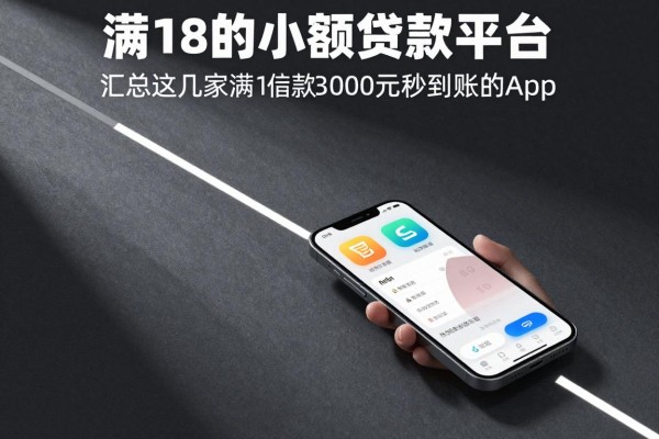 满18的小额贷款平台,汇总这几家满18借款3000元秒到账的app