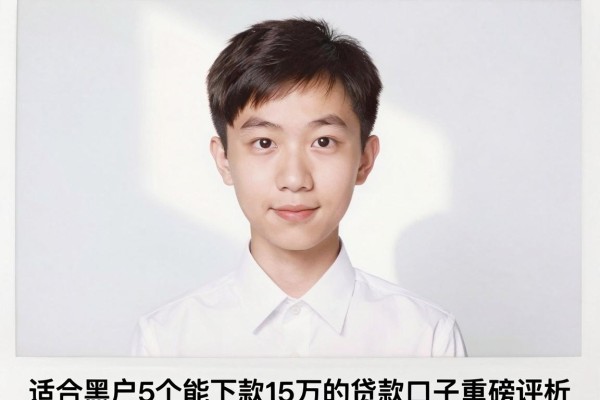 适合黑户5个能下款15万的贷款口子重磅评析