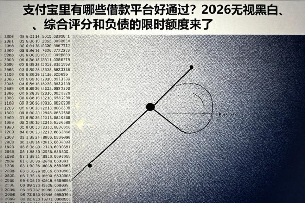 支付宝里有哪些借款平台好通过?2026无视黑白、综合评分和负债的限时额度来了