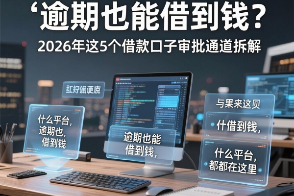 逾期也能借到钱?2026年这5个借款口子审批通道拆解,什么平台逾期也能借到钱呢都在这里