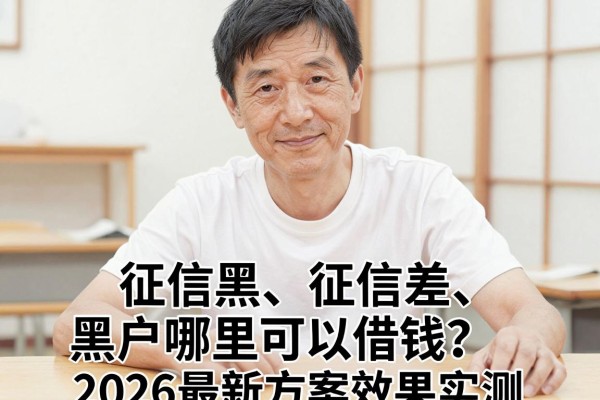 征信黑、征信差、黑户哪里可以借钱?2026最新方案效果实测