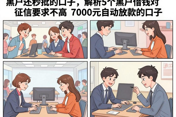 黑户还秒批的口子,解析5个黑户借钱对征信要求不高7000元自动放款的口子