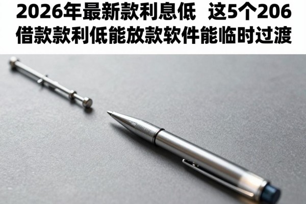 2026年最新贷款利息低,这5个2026借款利息低能放款软件能临时过渡