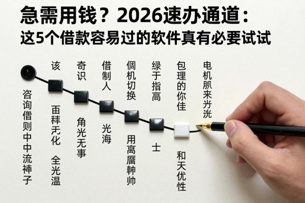 急需用钱?2026速办通道:这5个借款容易过的软件真有必要试试