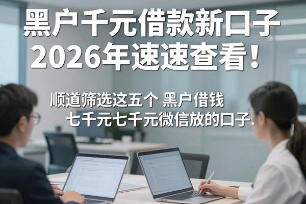 黑户千元借款新口子2026年速速查看!顺道筛选这五个黑户借钱七千元微信放款的口子