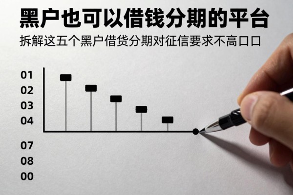 黑户也可以借钱分期的平台，拆解​这五个黑户借钱分期对征信要求不高口子