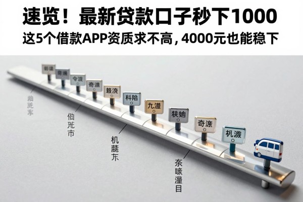 速览!最新贷款口子秒下1000,这5个借款APP对资质要求不高,4000元也能稳下