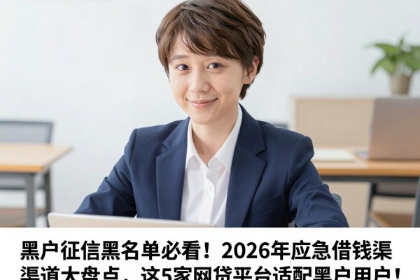 黑户征信黑名单必看！2026年应急借钱渠道大盘点，这5家网贷平台适配黑户用户