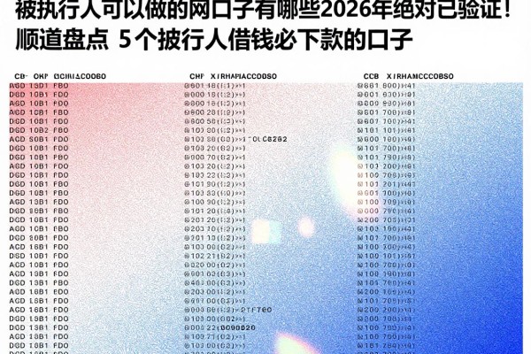 被执行人可以做的网贷口子有哪些2026年绝对已验证!顺道盘点5个被执行人借钱必下款的口子