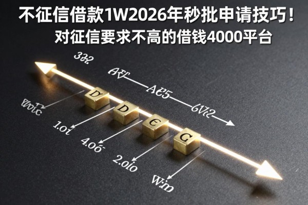 不看征信借款1W2026年秒批申请技巧!顺道介绍五个对征信要求不高的借钱4000平台