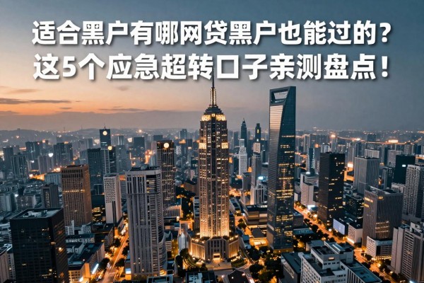 适合黑户有哪些网贷黑户也能过的？这5个应急周转口子亲测盘点！