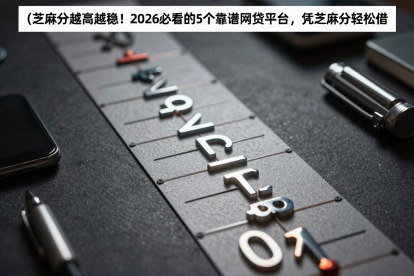 芝麻分越高越稳!2026必看的5个靠谱网贷平台,凭芝麻分轻松借