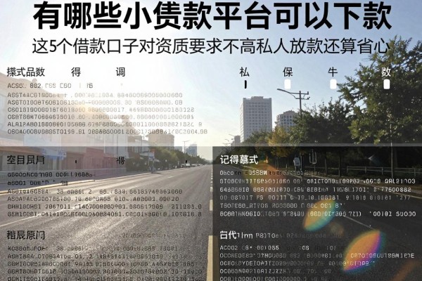 有哪些小额贷款的平台可以下款,这5个借款口子对资质要求不高私人放款还算省心