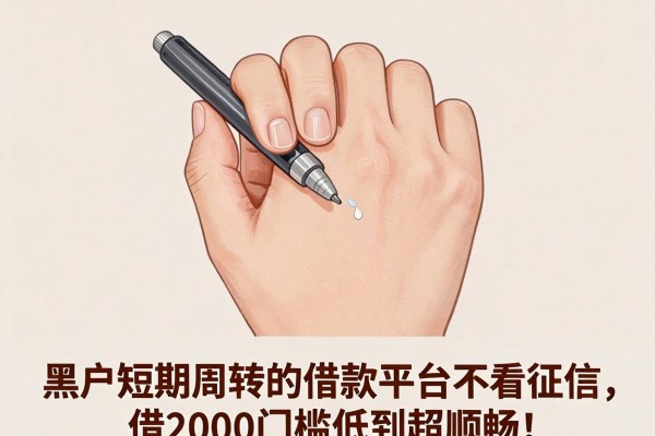 黑户短期周转的借款平台不看征信，借2000门槛低到超顺畅！