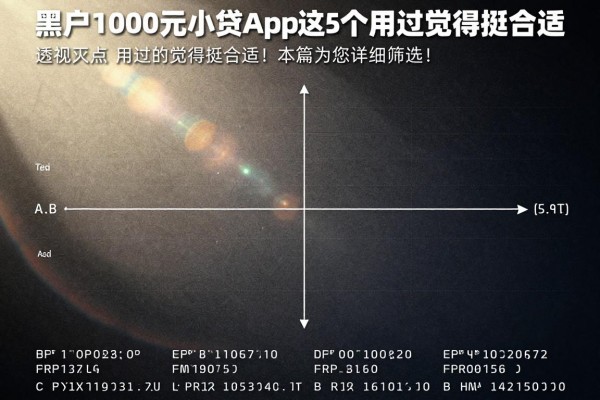黑户1000元小贷app这5个用过觉得挺合适!本篇为您详细筛选!