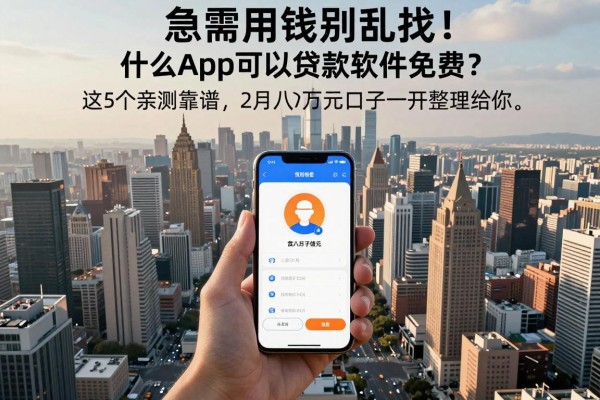 急需用钱别乱找!什么app可以贷款软件免费?这5个亲测靠谱,2月八万元借款口子一并整理给你