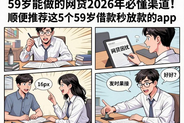 59岁能做的网贷2026年必懂渠道！顺便推荐这5个59岁借款秒放款的app