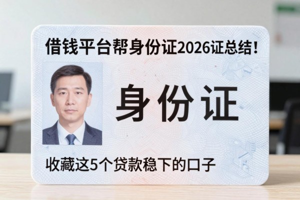 借钱平台帮身份证2026年多方验证总结!收藏这5个贷款稳下的口子身份证