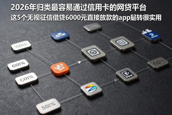 2026年归类最容易通过信用卡的网贷平台,这5个无视征信借钱6000元直接放款的app周转很实用