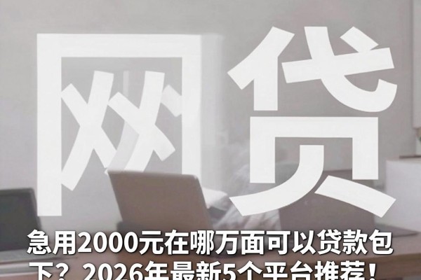 急用2000元在哪上面可以贷款包下?2026年最新5个平台推荐!