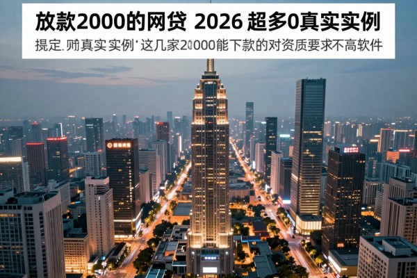 放款2000的网贷,2026超多真实实例这几家借款2000能下款的对资质要求不高软件